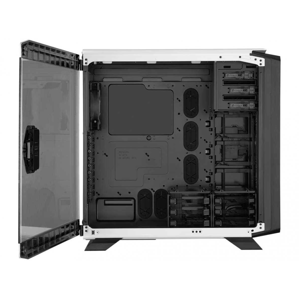 Gabinete Gamer Corsair Graphite 760T, Full Tower, Com 3 Fans, Lateral em Acrílico, Artic White, Sem Fonte, CC-9011074-WW