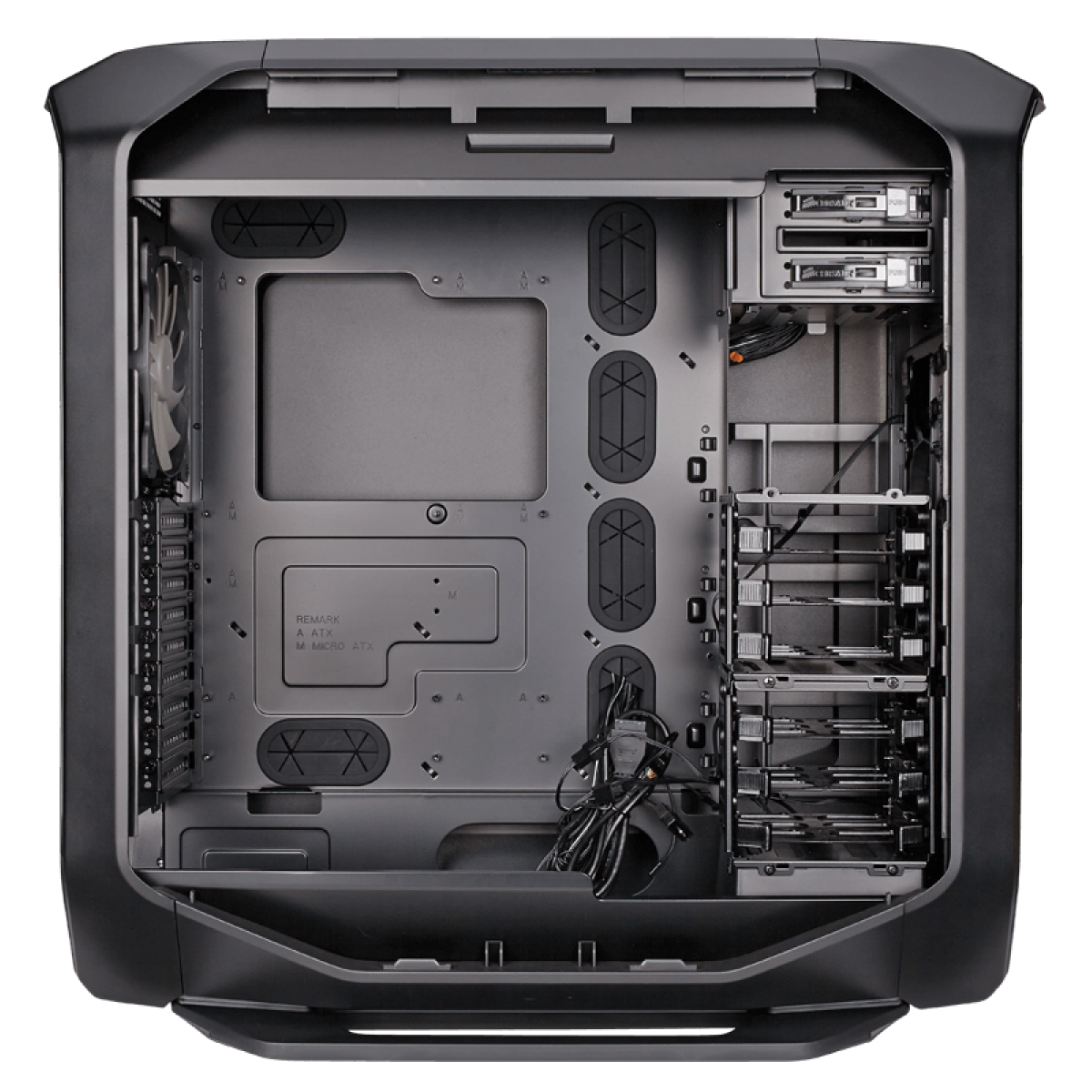 Gabinete Gamer Corsair, Graphite 780T, Full Tower, Acrílico, Black, Sem Fonte, Com 3 Fans