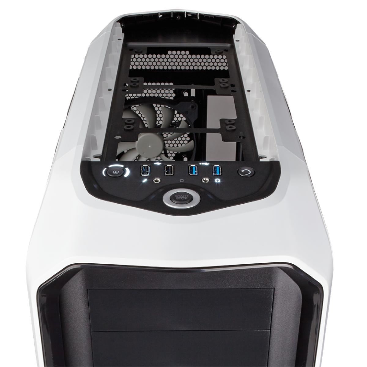 Gabinete Gamer Corsair Graphite 780T, Full Tower, Com 3 Fans, Lateral em Acrílico, White, Sem Fonte, CC-9011059-WW
