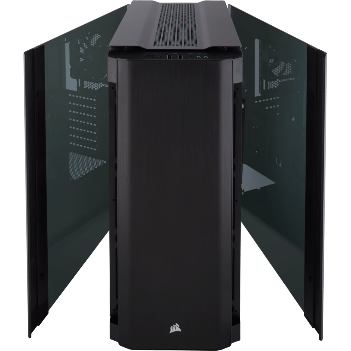 Gabinete Gamer Corsair Obsidian 500D, Mid Tower, Com 2 Fans, Vidro Temperado, Black, Sem Fonte, CC-9011116-WW
