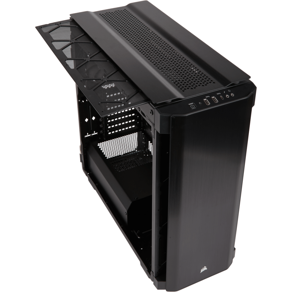 Gabinete Gamer Corsair Obsidian 500D, Mid Tower, Com 2 Fans, Vidro Temperado, Black, Sem Fonte, CC-9011116-WW