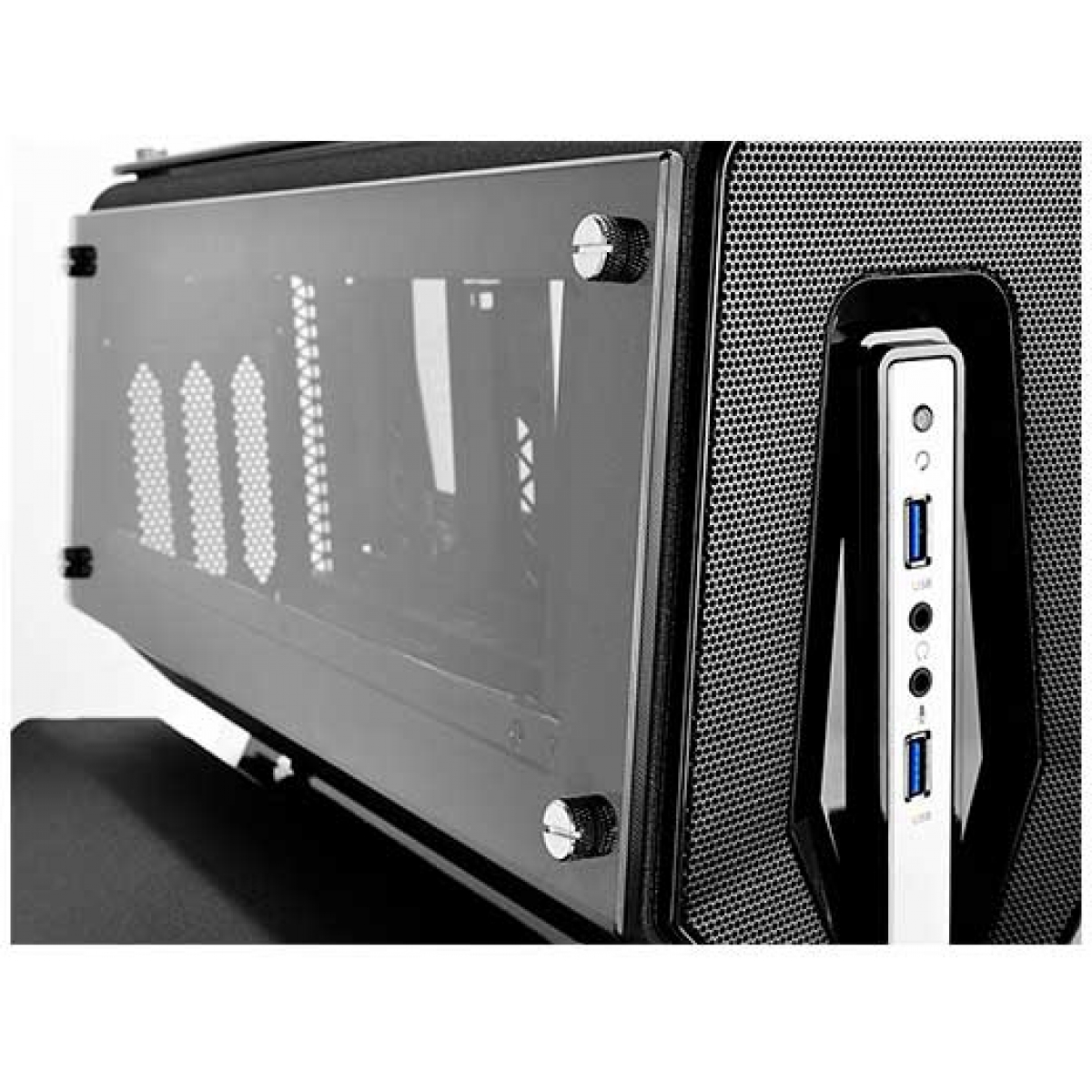 Gabinete DeepCool Tristellar Vidro Temperado  DP-ITX-TST-TW Preto