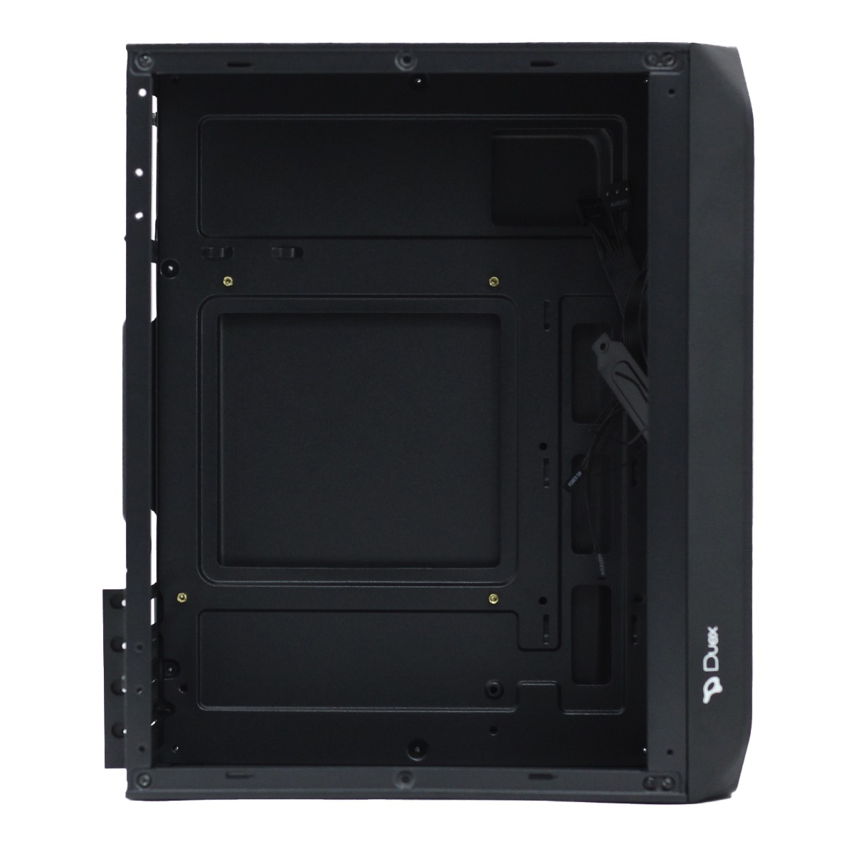 Gabinete Duex Office, MATX, Black, Sem Fonte, Sem Fan, DX255-8
