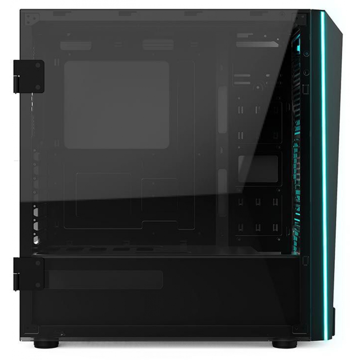 Gabinete Gamer Gamdias Talos M1, Mid Tower, Vidro Temperado, Black, Sem fonte, Com 2 Fans RGB