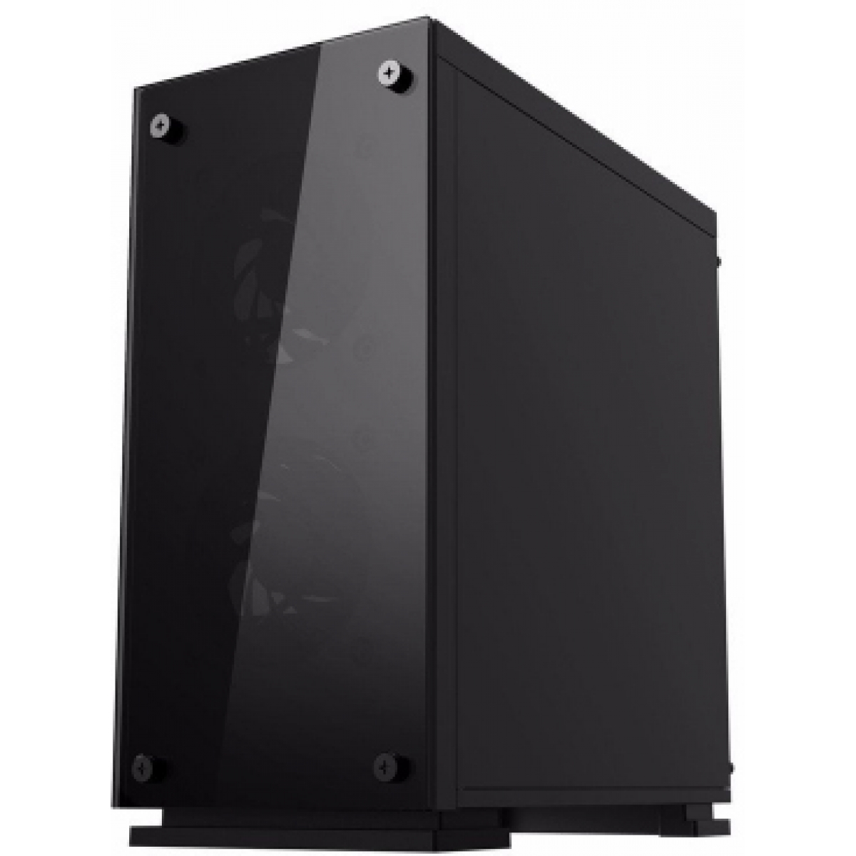 Gabinete Gamer Gamemax, Mid Tower, ​​​​​​​Vidro temperado, Com 3 Fans RGB, Black, Sem Fonte, H605-TA