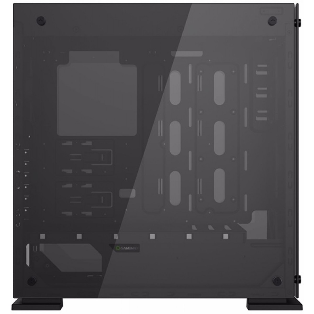 Gabinete Gamemax Onyx II GGM Vidro Temperado, 4 Fans RGB Com Controle Remoto, Full Tower