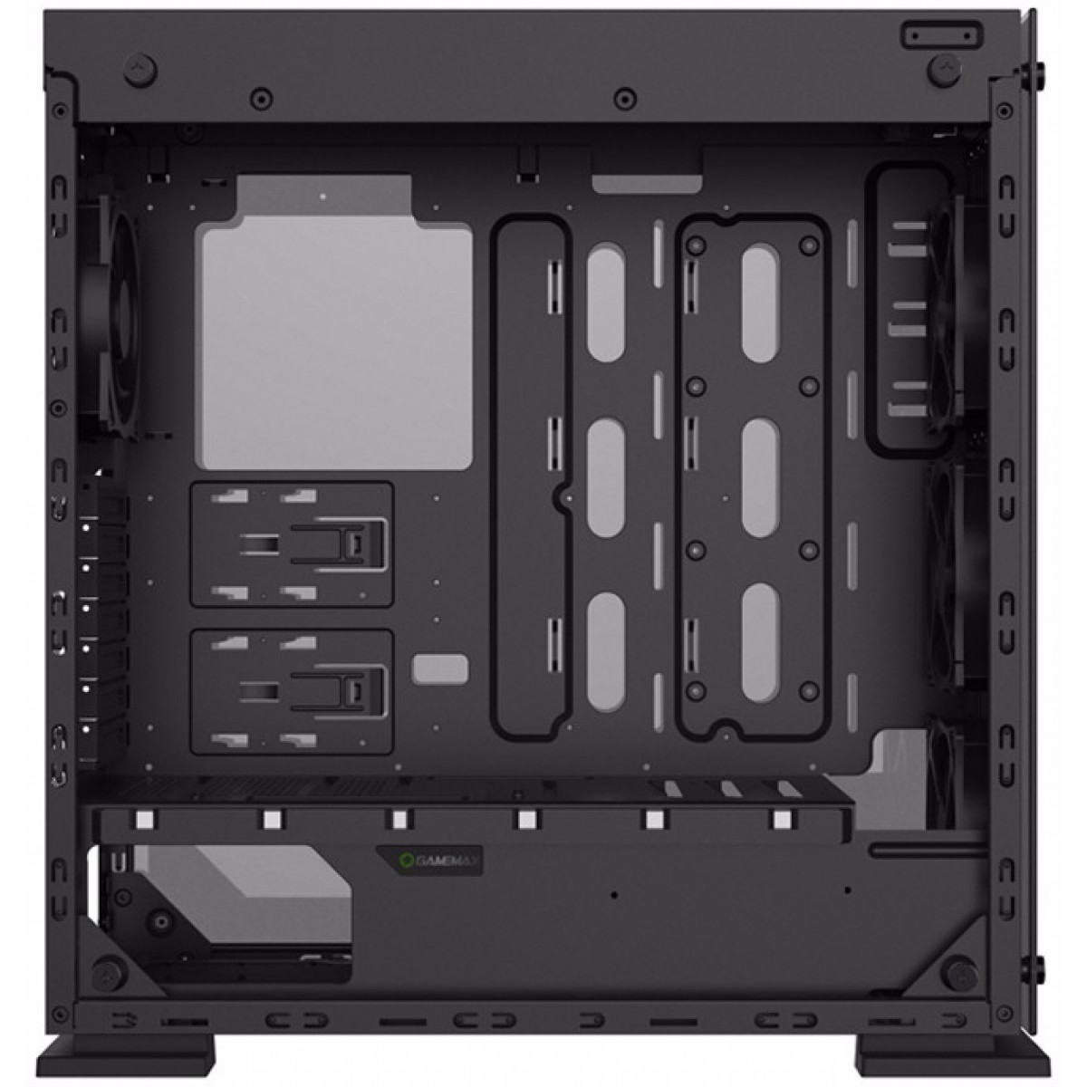 Gabinete Gamemax Onyx II GGM Vidro Temperado, 4 Fans RGB Com Controle Remoto, Full Tower