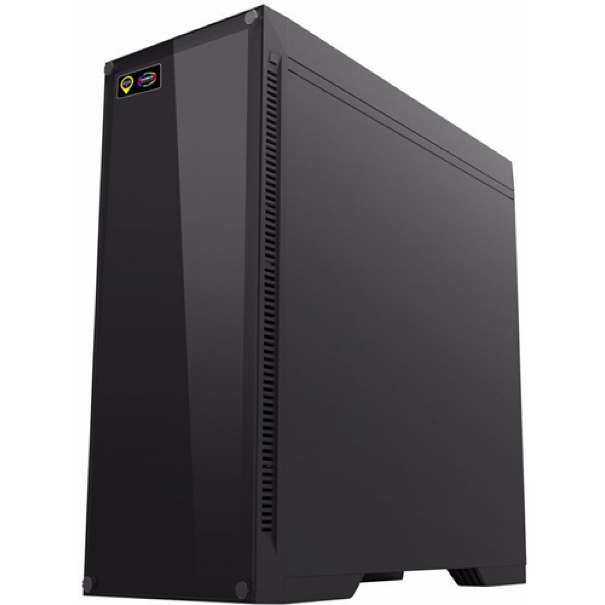 Gabinete Gamer Gamemax Rainbow M911 RGB, Mid Tower, Com 4 Fans, Vidro Temperado, Black, Sem Fonte