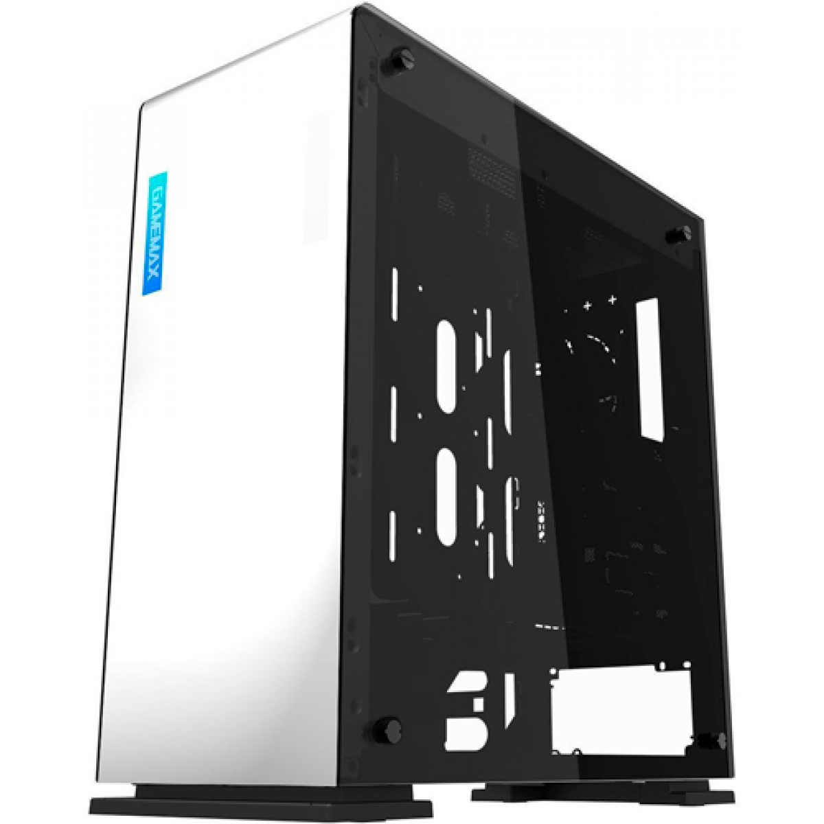 Gabinete Gamer Gamemax Vega M909 RGB, ​​​​​​​Full Tower, White, GGM, Sem Fonte, Com 1 Fan, GMX-VEGA-W