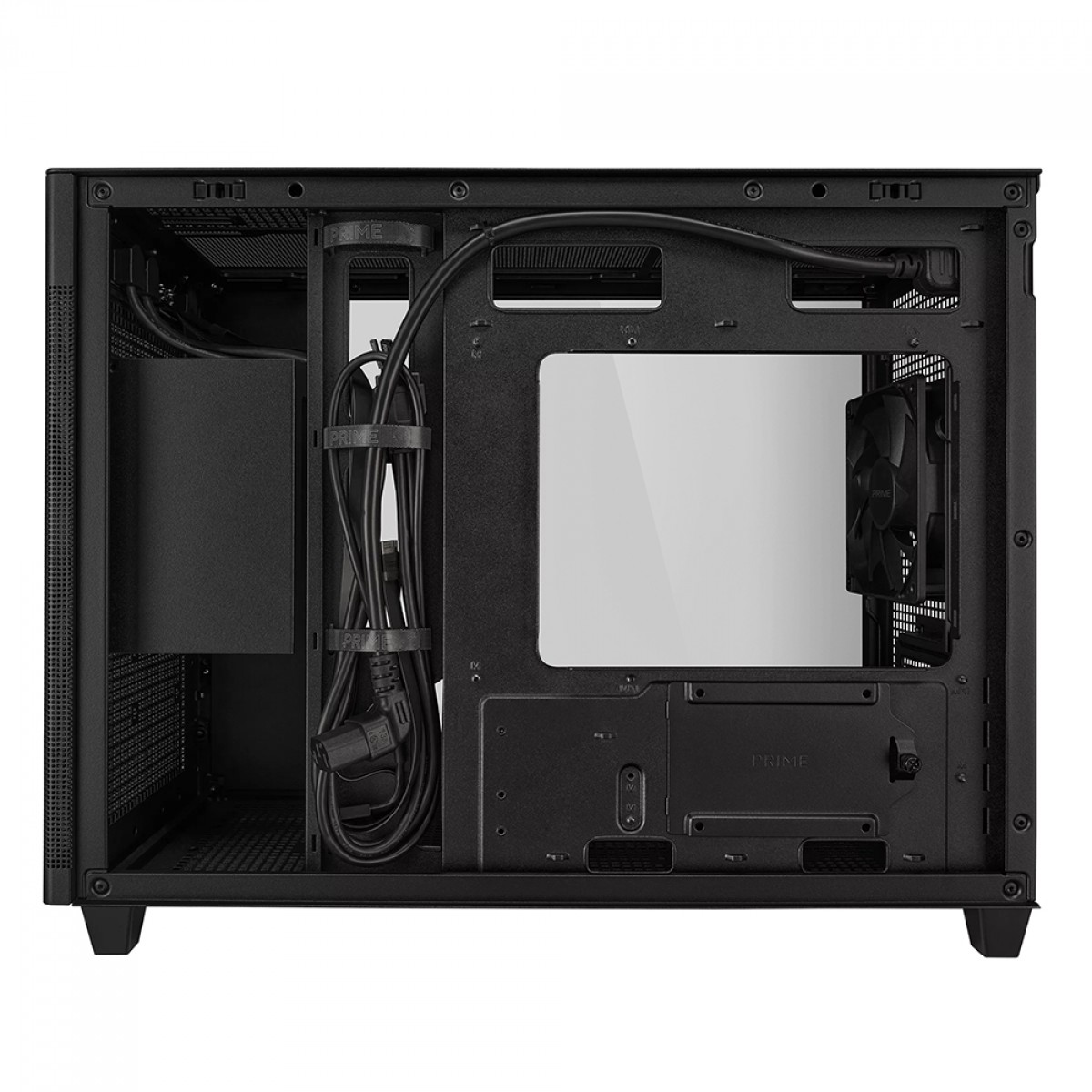 Gabinete Gamer Asus Prime AP201 Case Glass Black Edition, Micro-ATX, Quasi-Filter Mesh, Com 1 fan, 90DC00G0-B30010