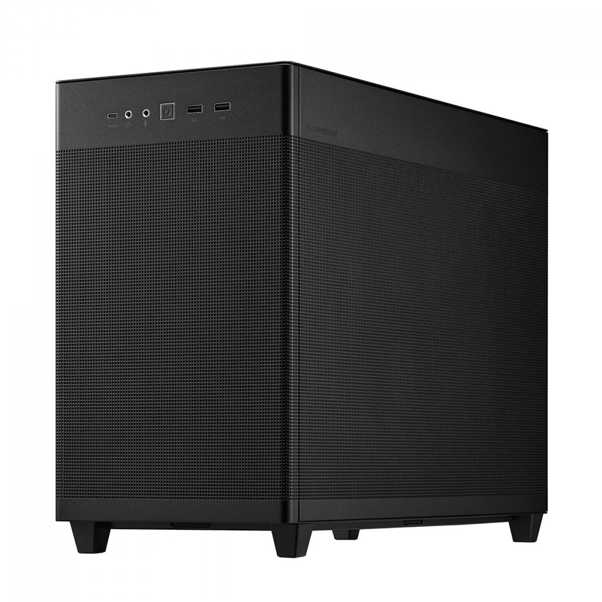 Gabinete Gamer Asus Prime AP201 Case Glass Black Edition, Micro-ATX, Quasi-Filter Mesh, Com 1 fan, 90DC00G0-B30010