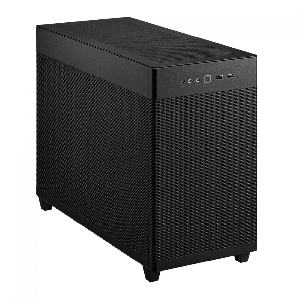 Gabinete Gamer Asus Prime AP201, Mini Tower, Mesh, MATX, Preto, Com 1 Fan, 90DC00G0-B30000 - Open Box