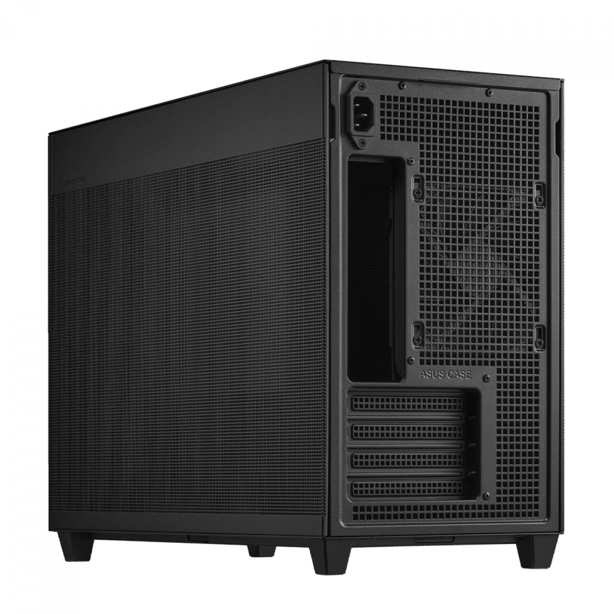 Gabinete Gamer Asus Prime AP201, Mini Tower, Mesh, MATX, Preto, Com 1 Fan, 90DC00G0-B30000 - Open Box