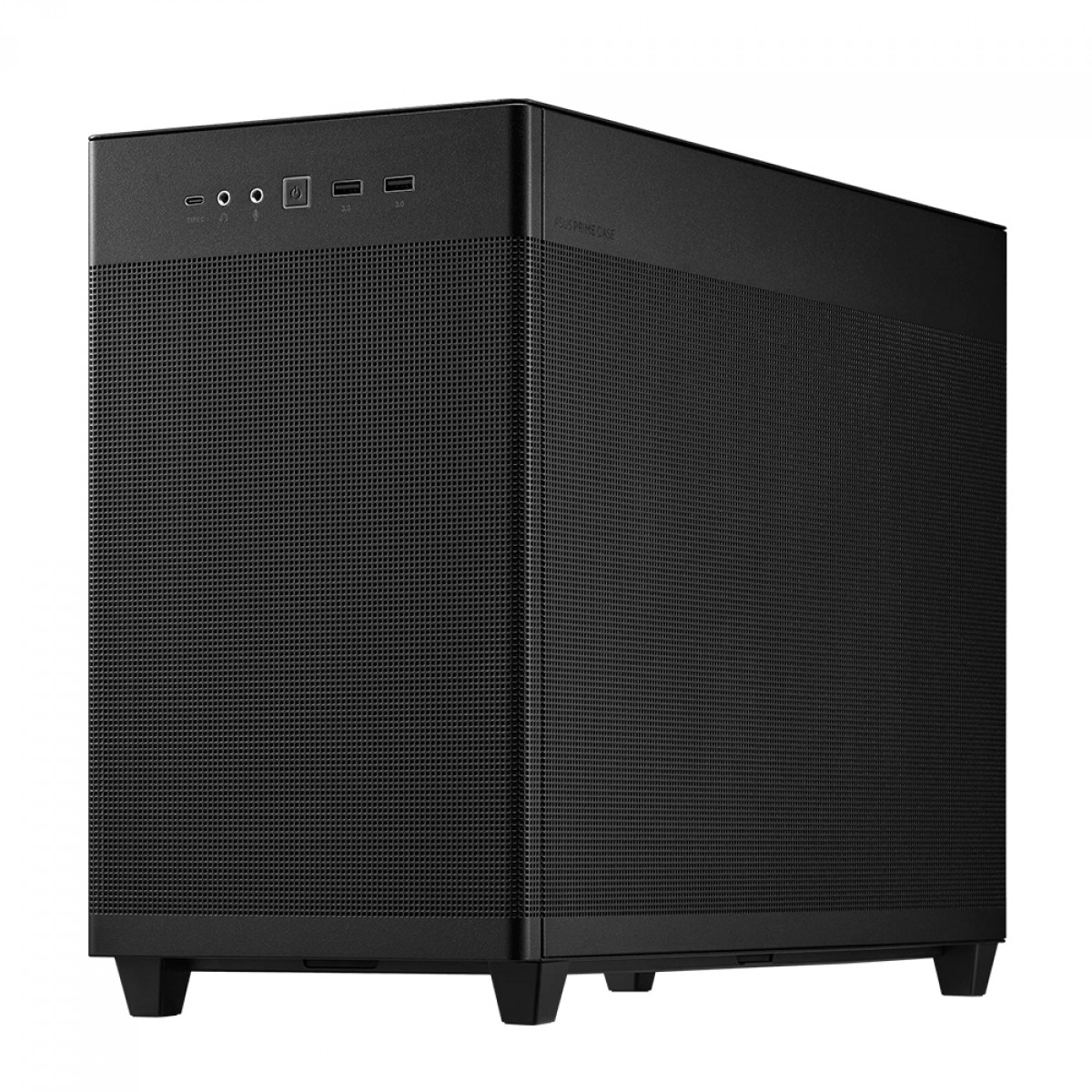 Gabinete Gamer Asus Prime AP201, Mini Tower, Mesh, MATX, Preto, Com 1 Fan, 90DC00G0-B30000 - Open Box