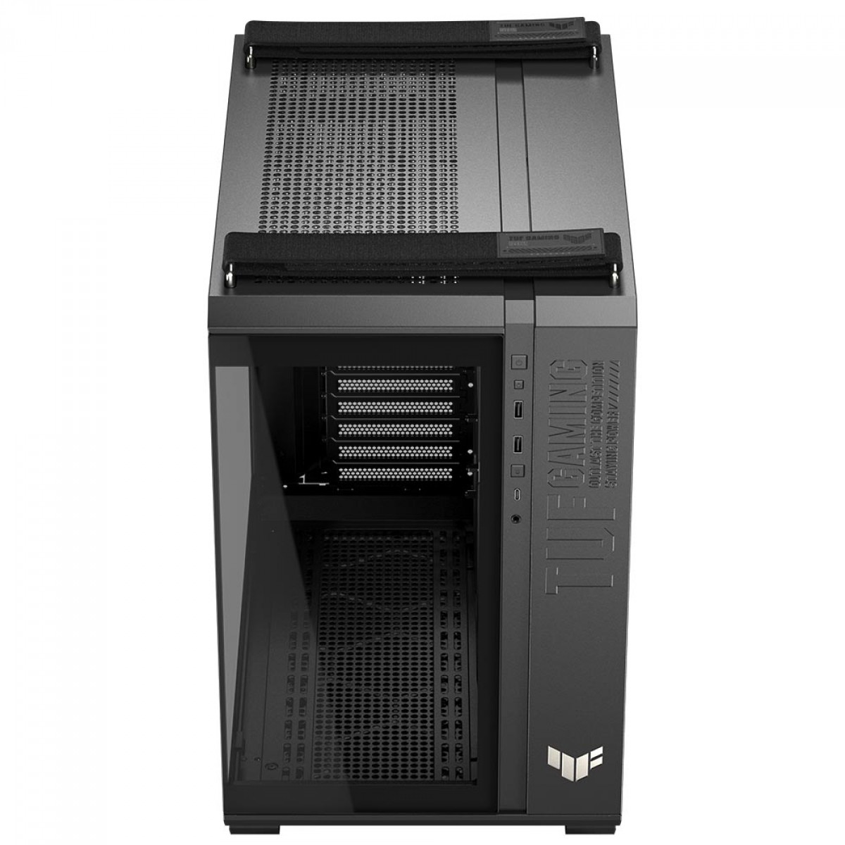 Gabinete Gamer Asus TUF Gaming GT502 Horizon, Mid Tower, Vidro Temperado, ATX, Sem Fonte, Sem Fans, Preto, 90DC0090-B00020