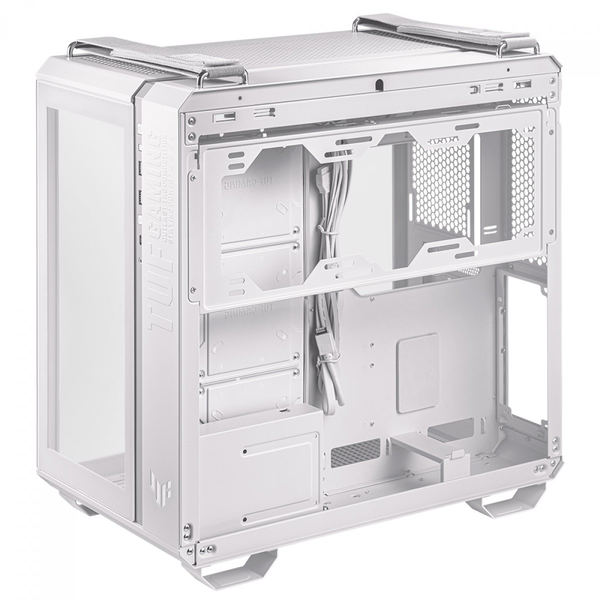 Gabinete Gamer Asus TUF GT502 Case-White, Mid Tower, Vidro Temperado, ATX, Branco, 90DC0093-B00000  