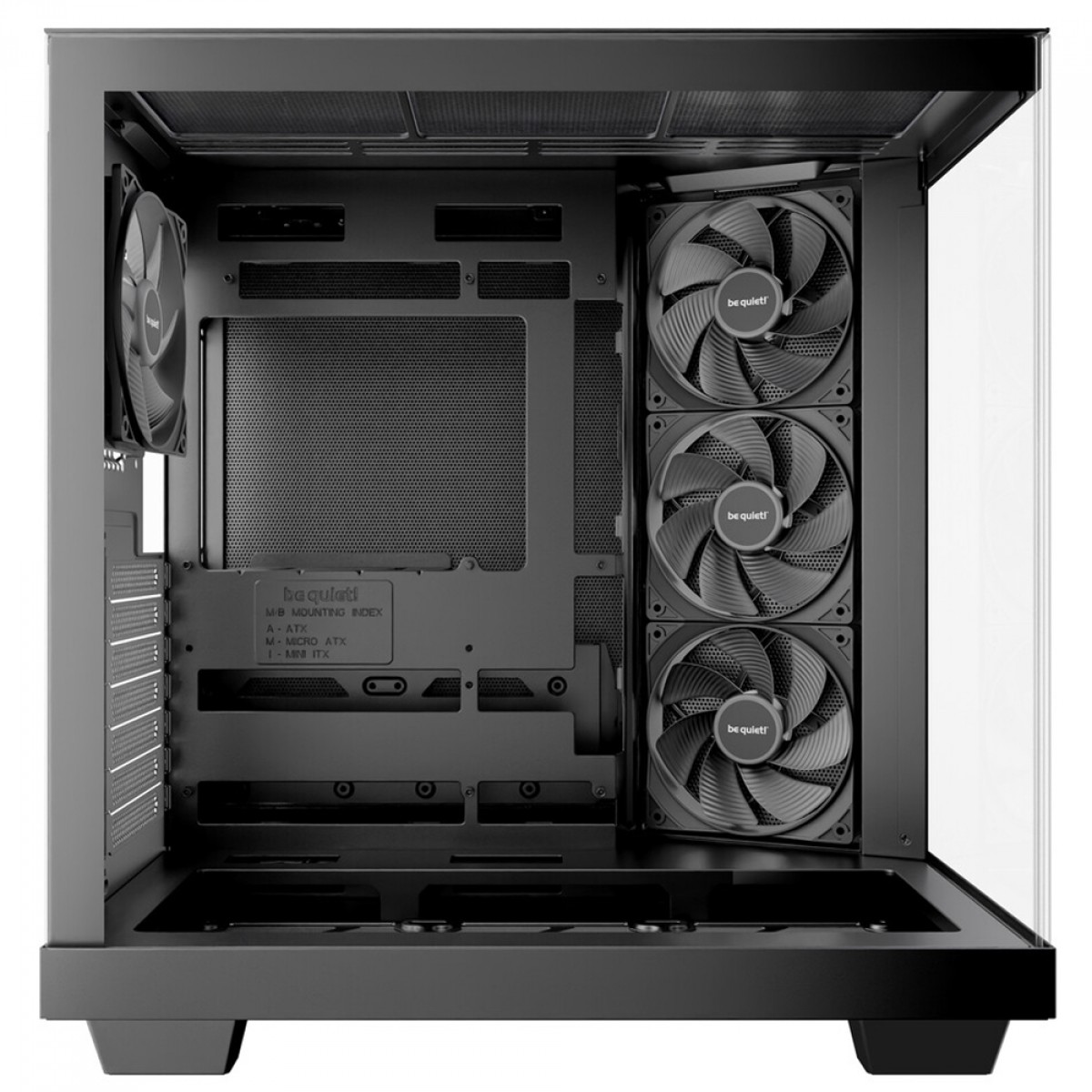 Gabinete Gamer Be Quiet Light Base 500, Mid Tower, ATX, Vidro Temperado, Com 4 Fans, Preto, BGW83