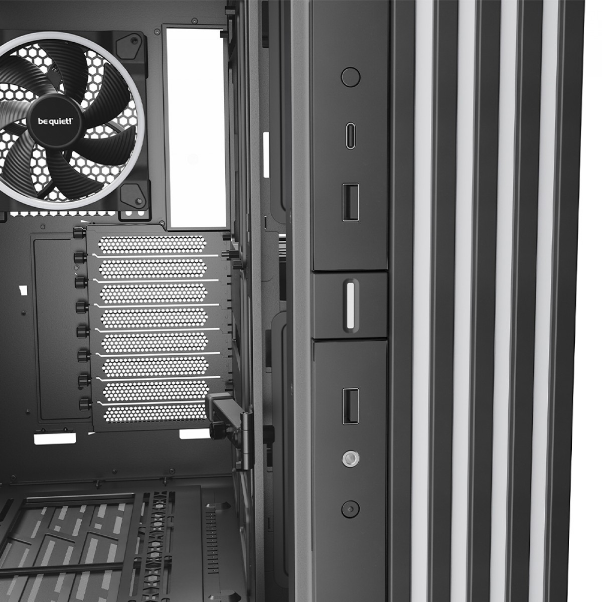 Gabinete Gamer Be Quiet Light Base 900 DX, ARGB, Full Tower, EATX, Vidro Temperado, Sem Fans, Preto, BGW69