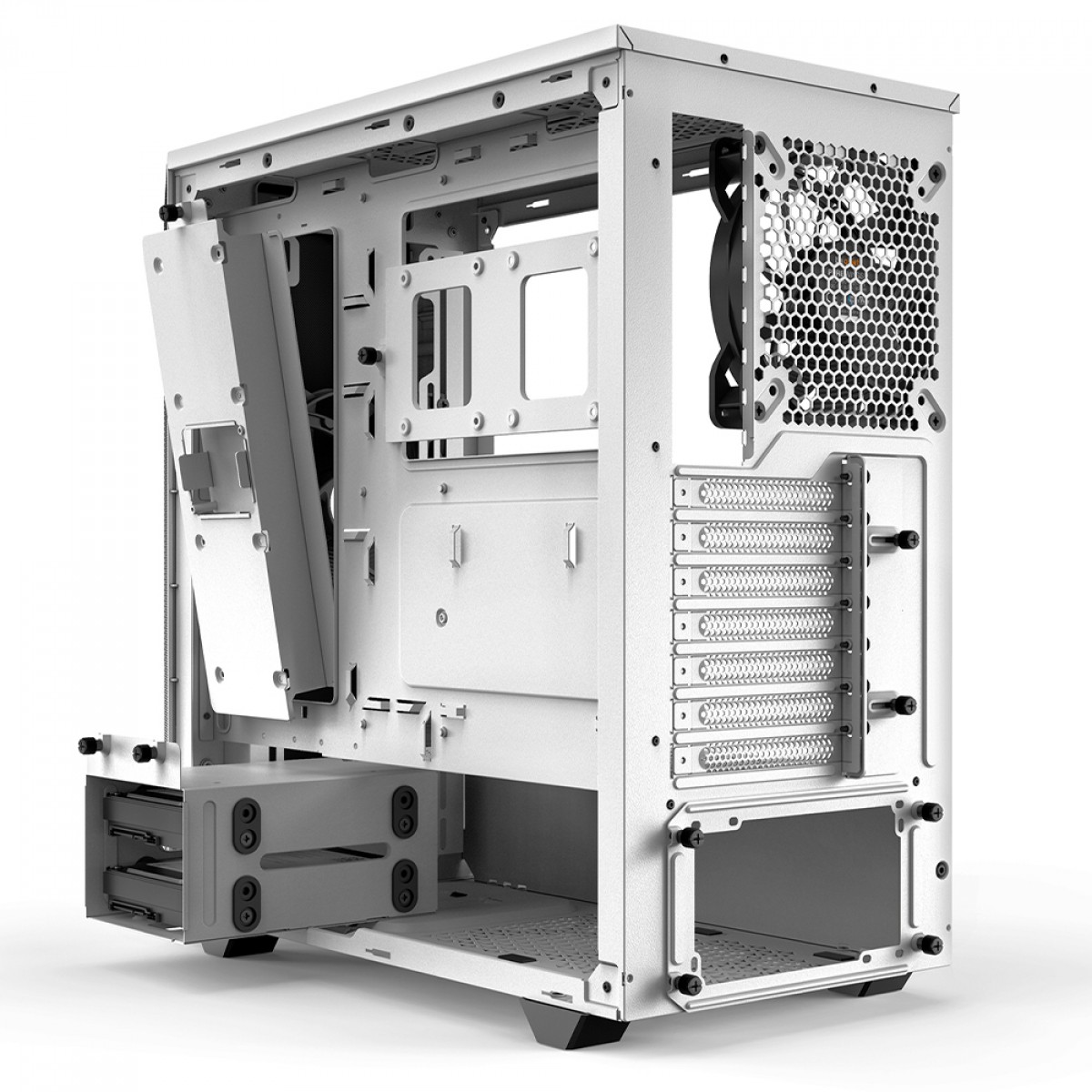 Gabinete Gamer Be Quiet Pure Base 500 Window, Mid Tower, ATX, Vidro Temperado, Com 2 Fans, Branco, BGW35