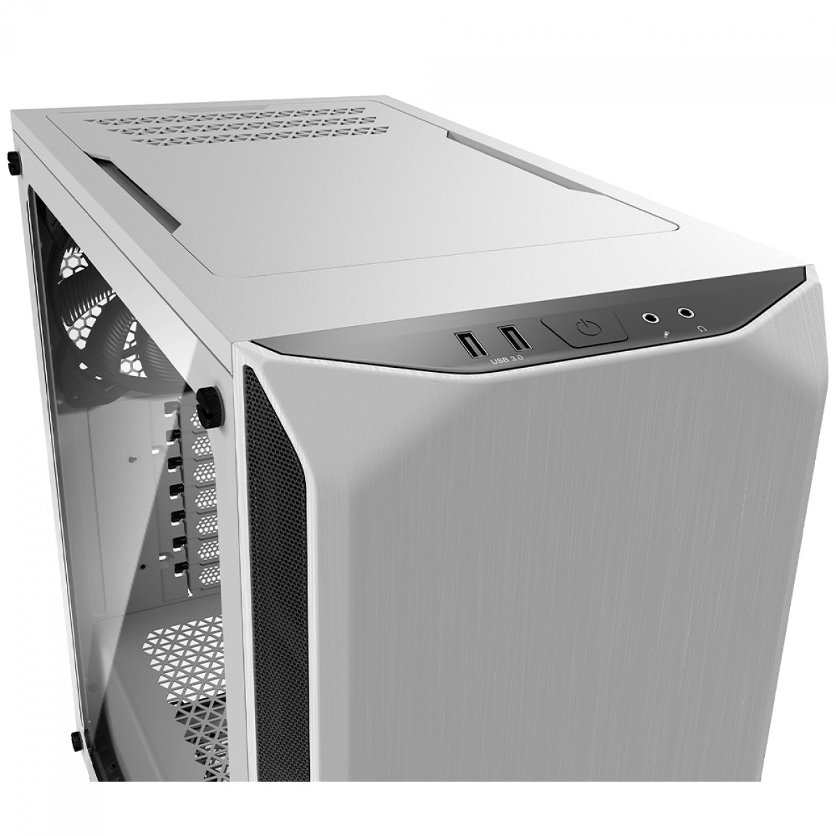Gabinete Gamer Be Quiet Pure Base 500 Window, Mid Tower, ATX, Vidro Temperado, Com 2 Fans, Branco, BGW35