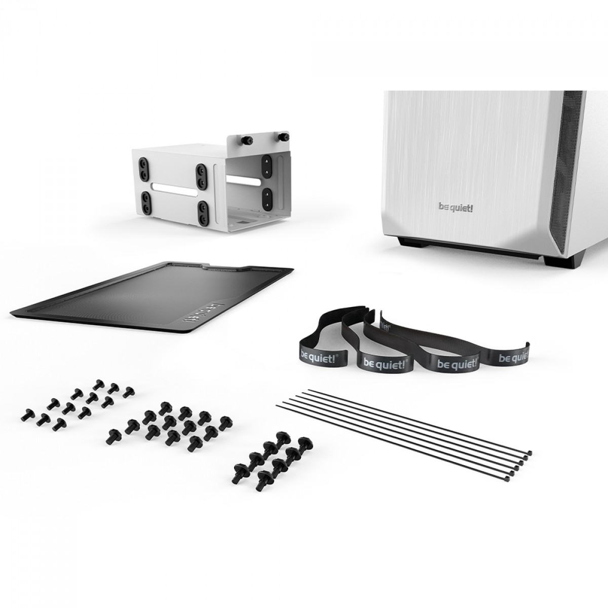 Gabinete Gamer Be Quiet Pure Base 500 Window, Mid Tower, ATX, Vidro Temperado, Com 2 Fans, Branco, BGW35