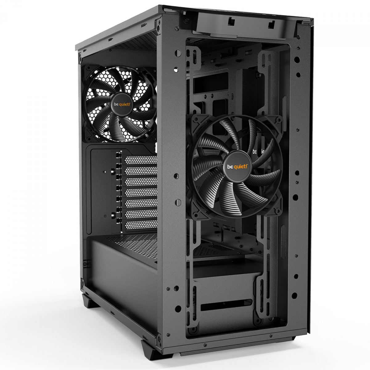 Gabinete Gamer Be Quiet Pure Base 500 Window, Mid Tower, ATX, Vidro Temperado, Com 2 Fans, Preto, BGW34