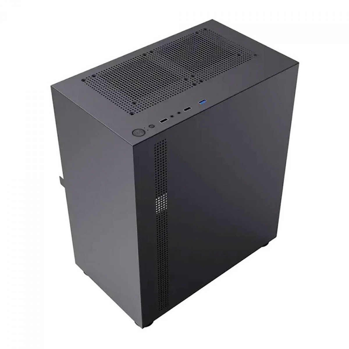 Gabinete Gamer BRX Blazer, Mid Tower, Vidro Temperado, M-ATX, Com 3 Fans, Preto, CA-033