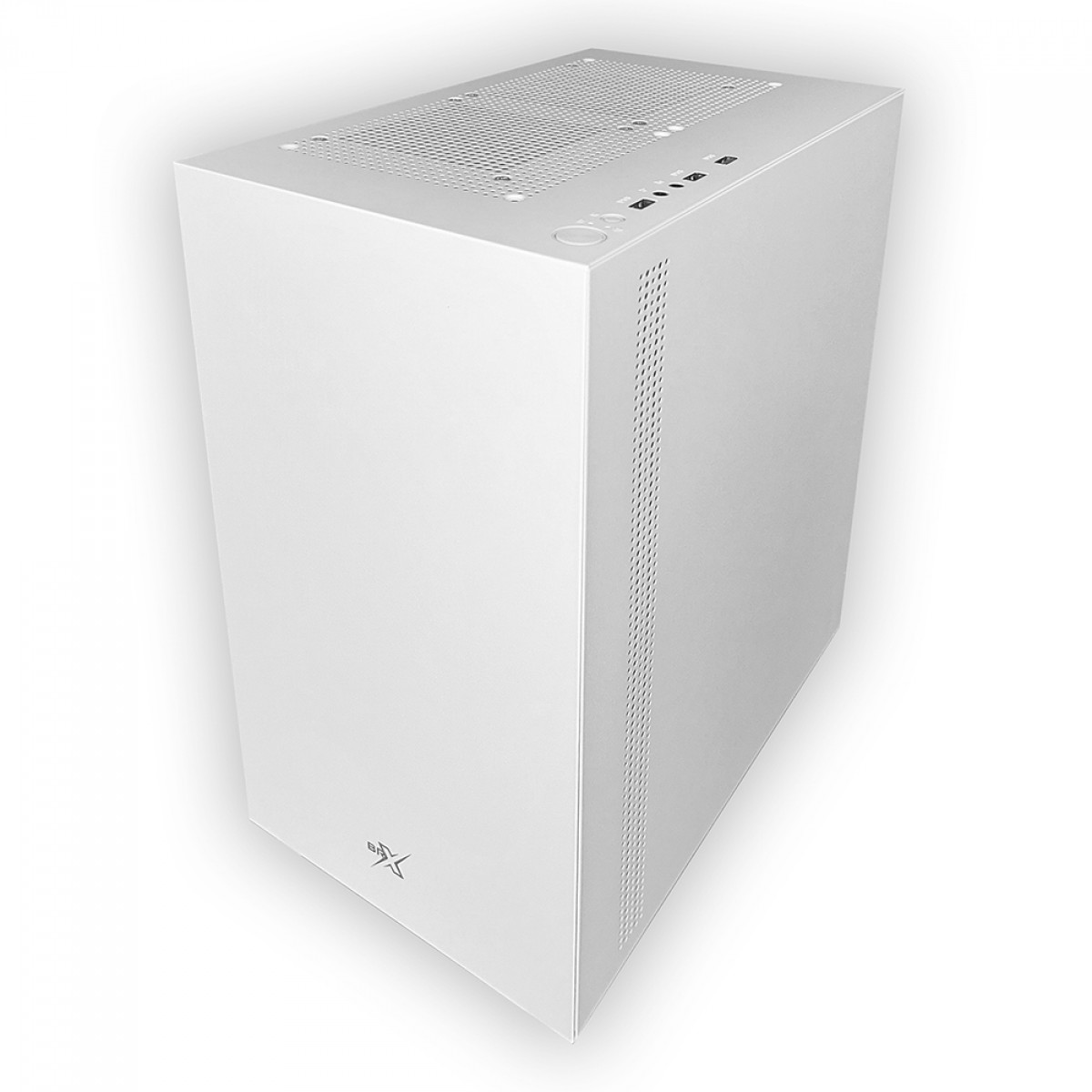 Gabinete Gamer BRX Blazer White, Mid Tower, Vidro Temperado, M-ATX, Com 3 Fans, Branco, CA-035