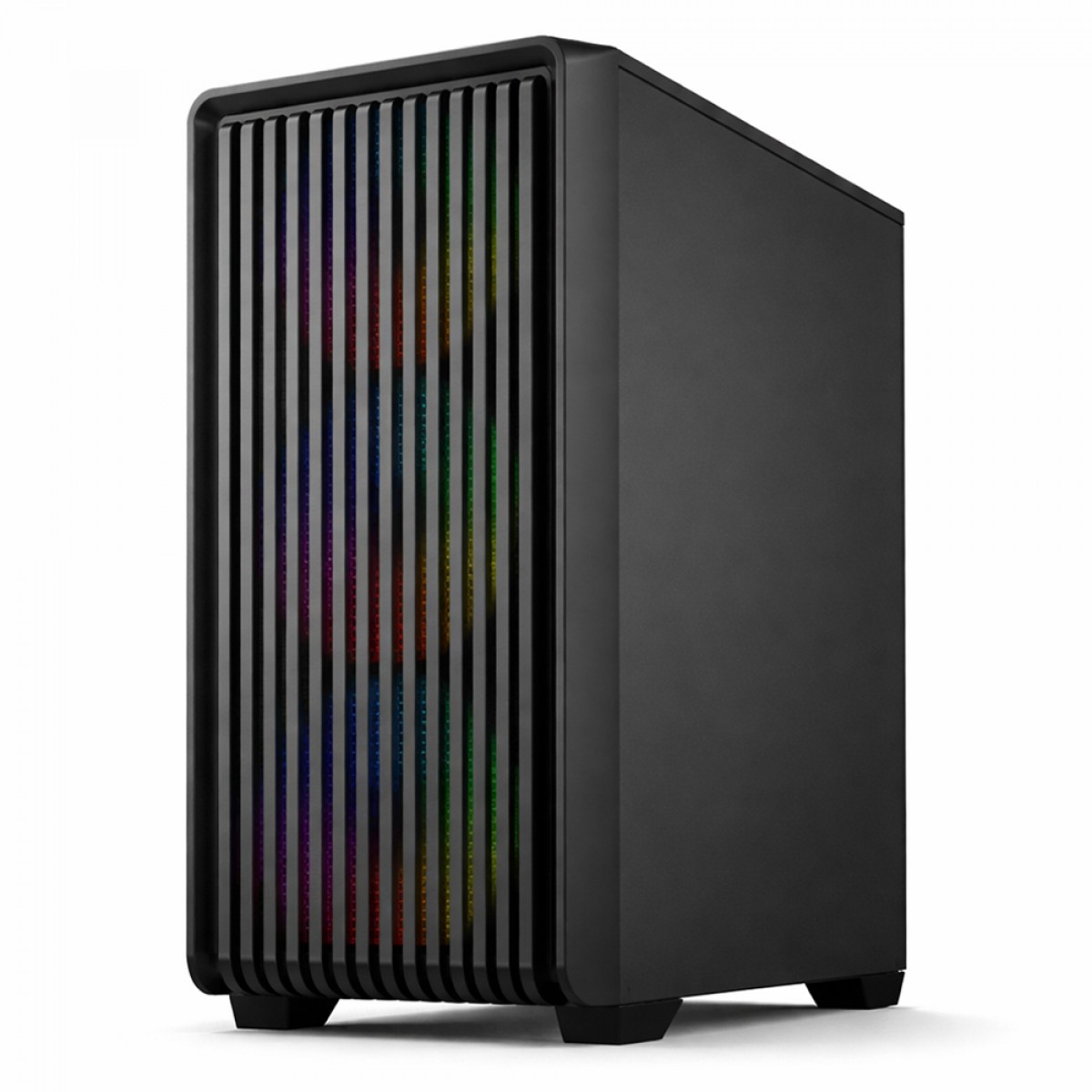 Gabinete Gamer BRX N199B, Lateral de Vidro, M-ATX, Preto, Sem Fonte, Sem Fan