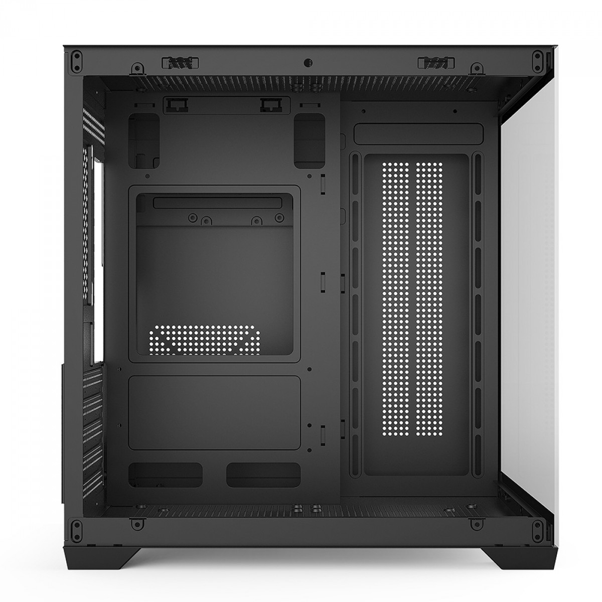 Gabinete Gamer BRX Xtreme Glacier, Mini Tower,  Lateral e Frontal de Vidro, Com 3 Fans, Preto, R41B