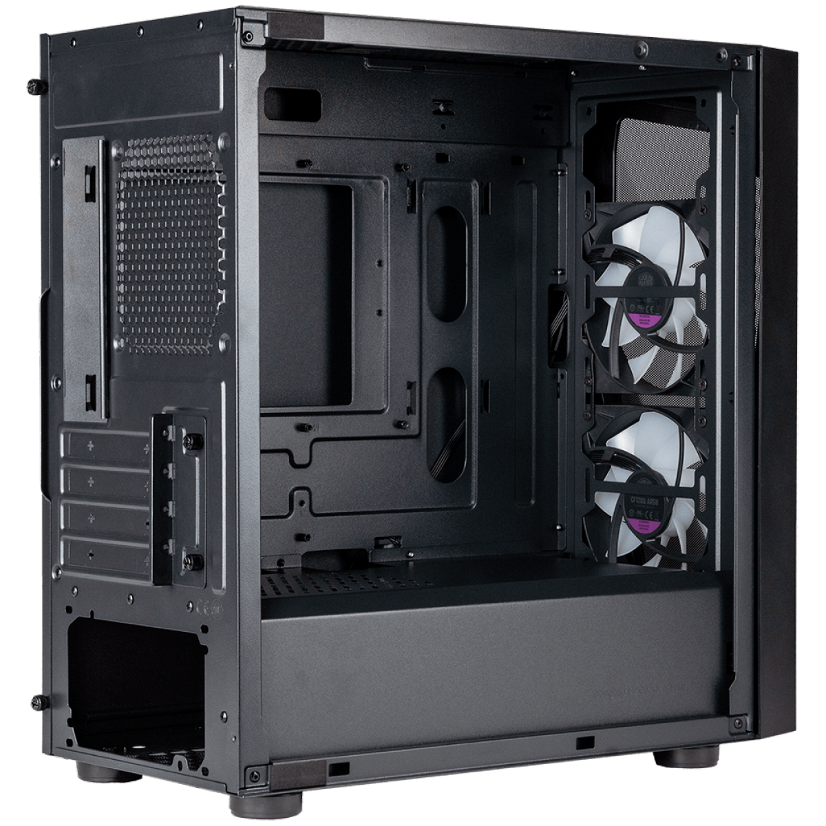 Gabinete Gamer Cooler Master CMP 320, Mid Tower, Vidro Temperado, ARGB, mATX, Com 2 Fan, Black, CP320-KGNN-S00