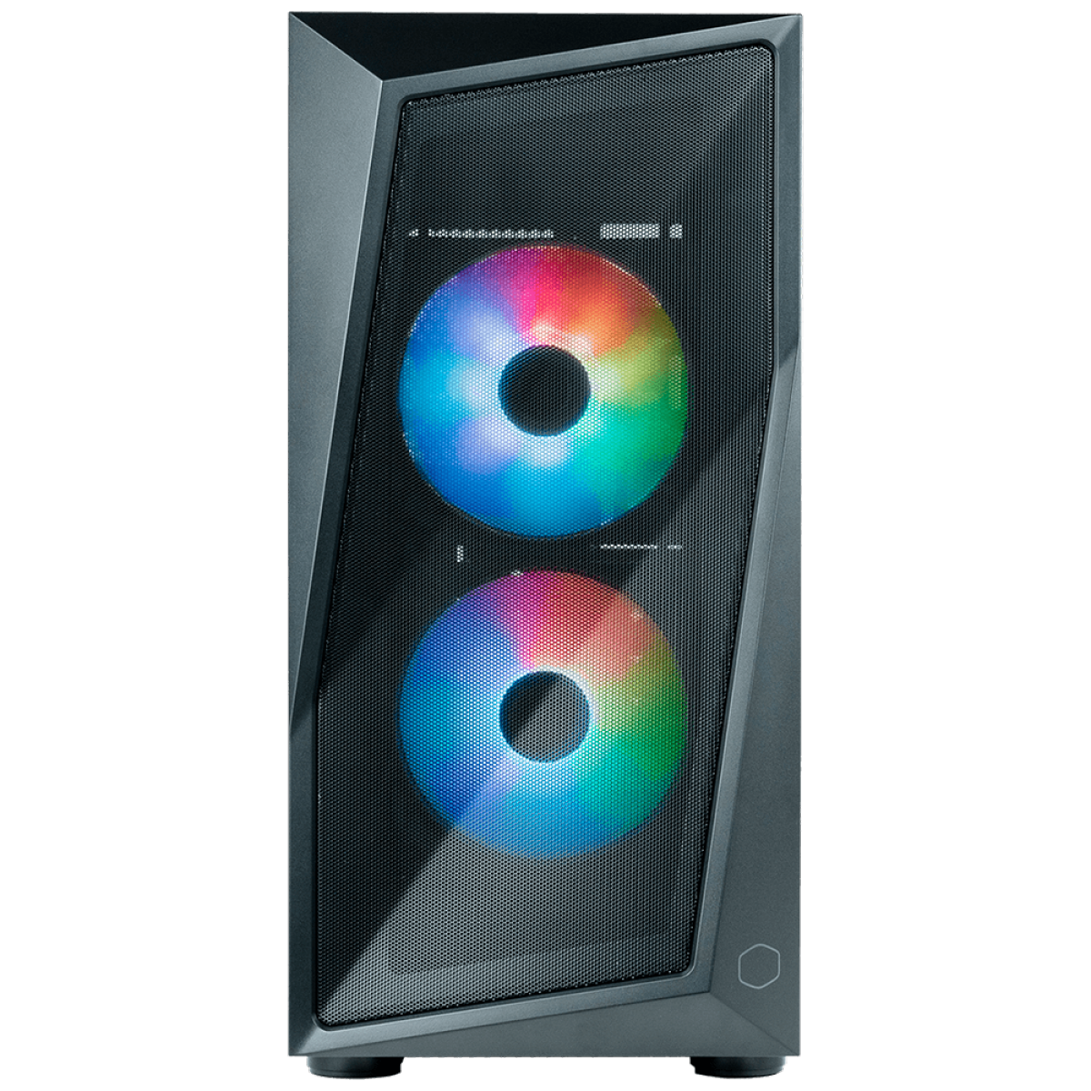 Gabinete Gamer Cooler Master CMP 320, Mid Tower, Vidro Temperado, ARGB, mATX, Com 2 Fan, Black, CP320-KGNN-S00