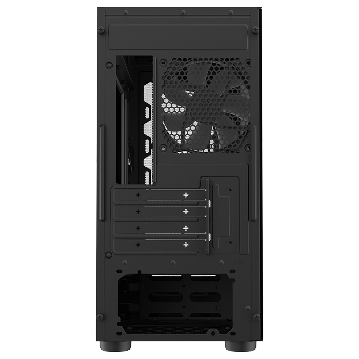 Gabinete Gamer Cooler Master CMP 320L, Mid Tower, Vidro Temperado, ARGB, mATX, Com 1 Fan, Black, CP320-KGNN-S03