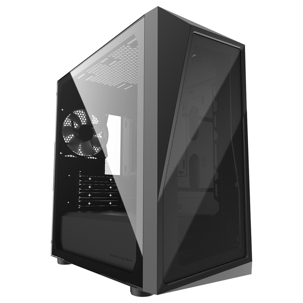 Gabinete Gamer Cooler Master CMP 320L, Mid Tower, Vidro Temperado, ARGB, mATX, Com 1 Fan, Black, CP320-KGNN-S03