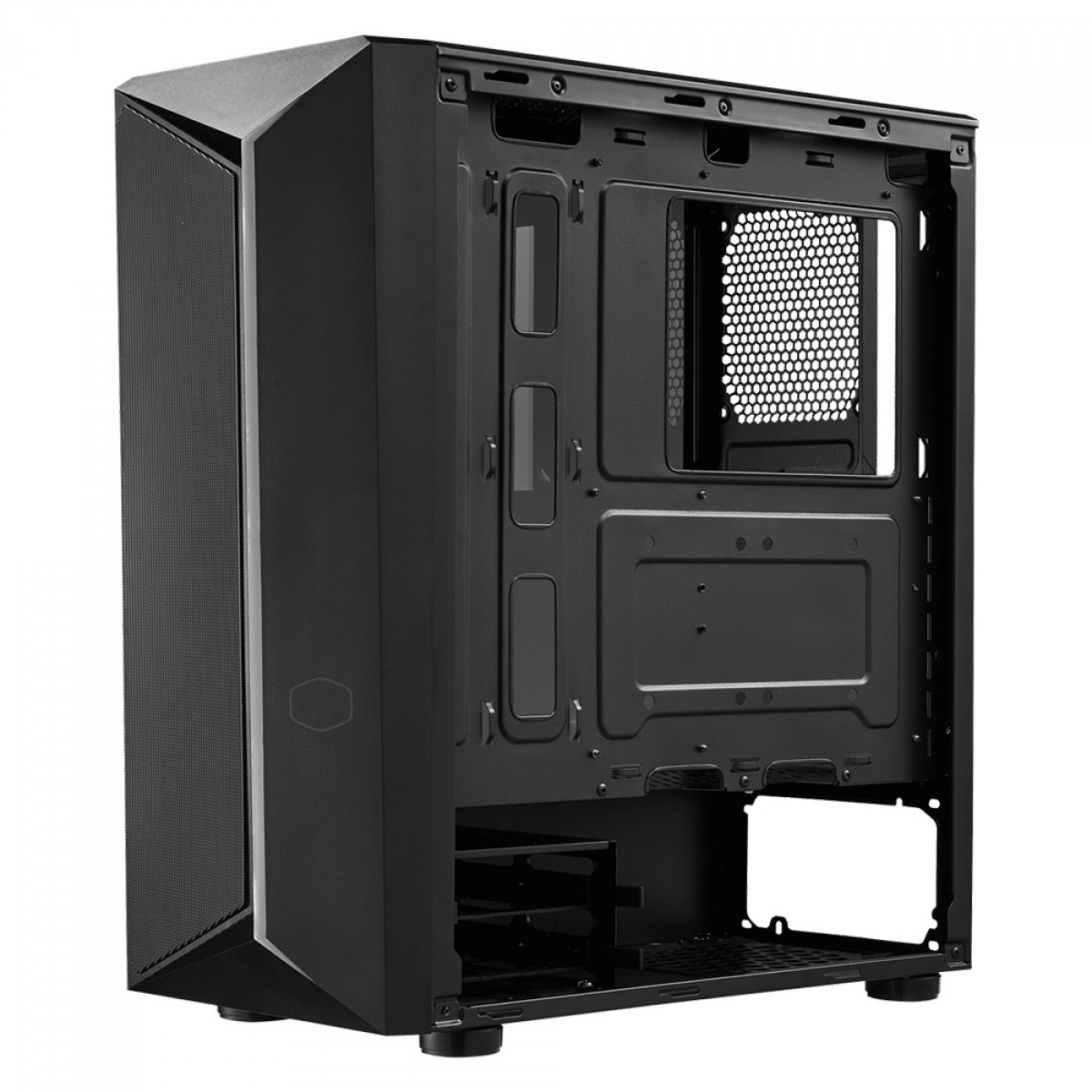 Gabinete Gamer Cooler Master CMP 510, Mid Tower, RGB, Vidro Temperado, Black, Sem Fonte, Com 3 Fans, CP510-KGNN-S00
