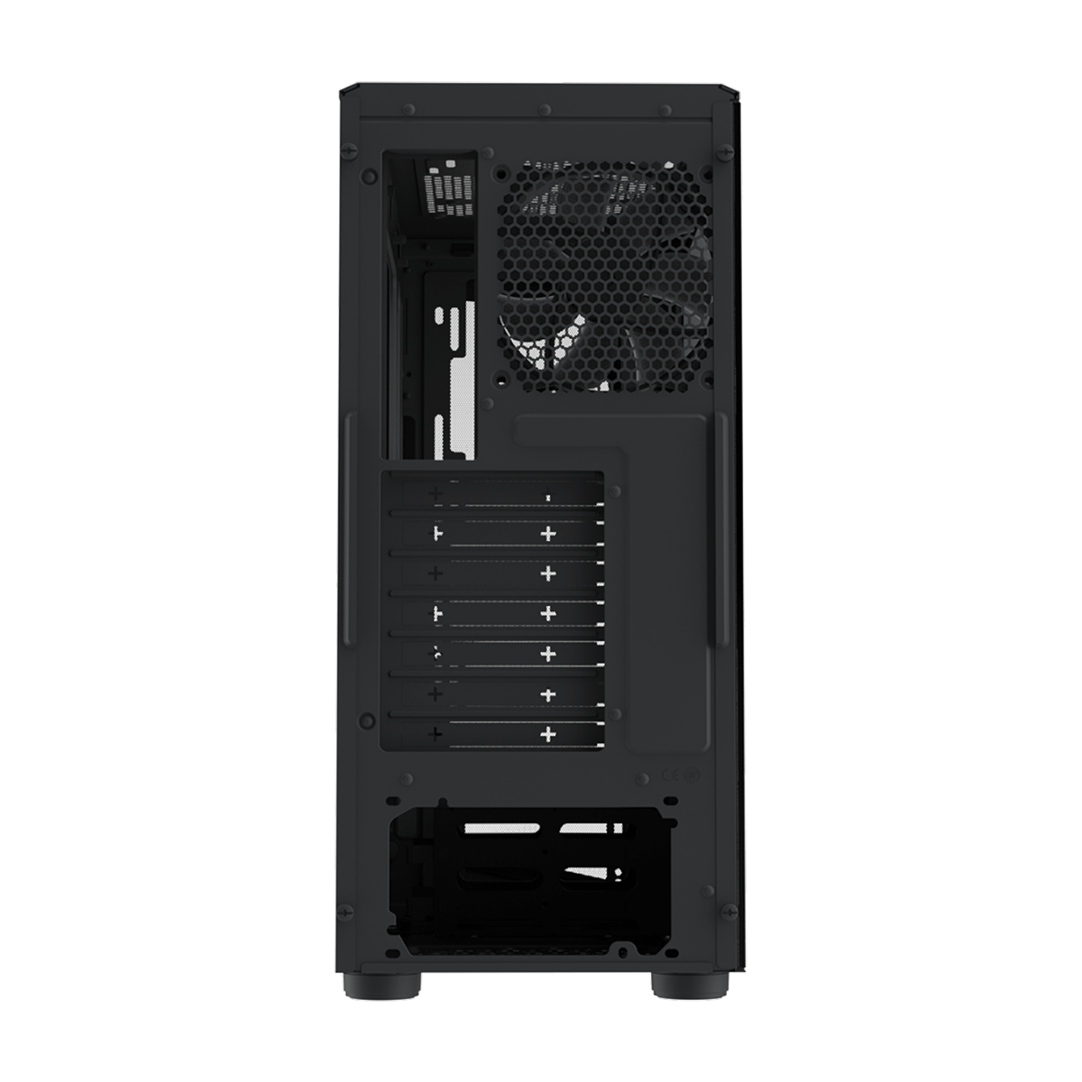 Gabinete Gamer Cooler Master CMP 520L, Mid Tower, ATX, Sem Fonte, Com 1 Fan, Vidro Temperado, Black, CP520-KGNN-S03
