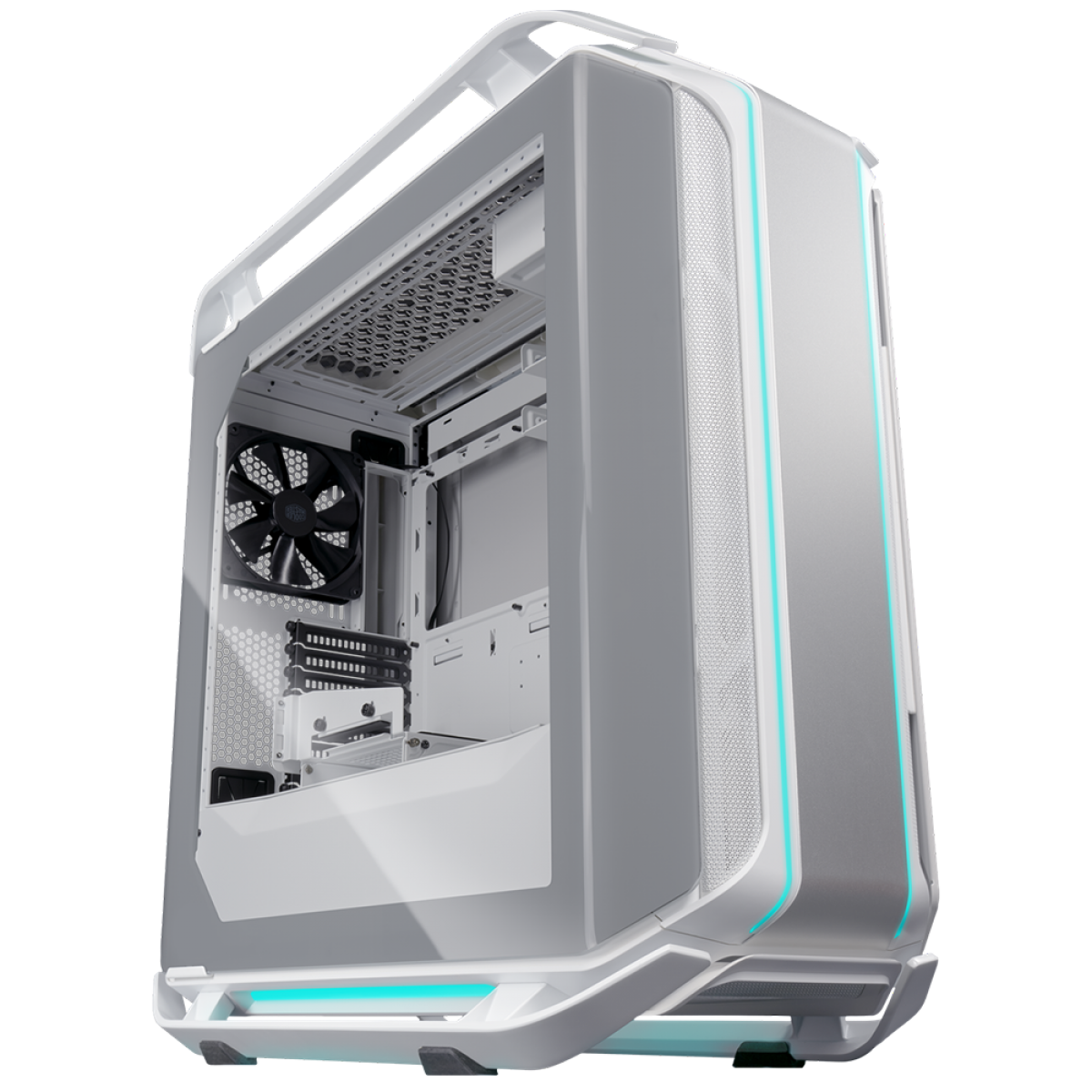Gabinete Gamer Cooler Master, Cosmos C700M RGB, Full Tower, Vidro Temperado, White, Sem Fonte, Com 4 Fans, MCC-C700M-WG5N-S00