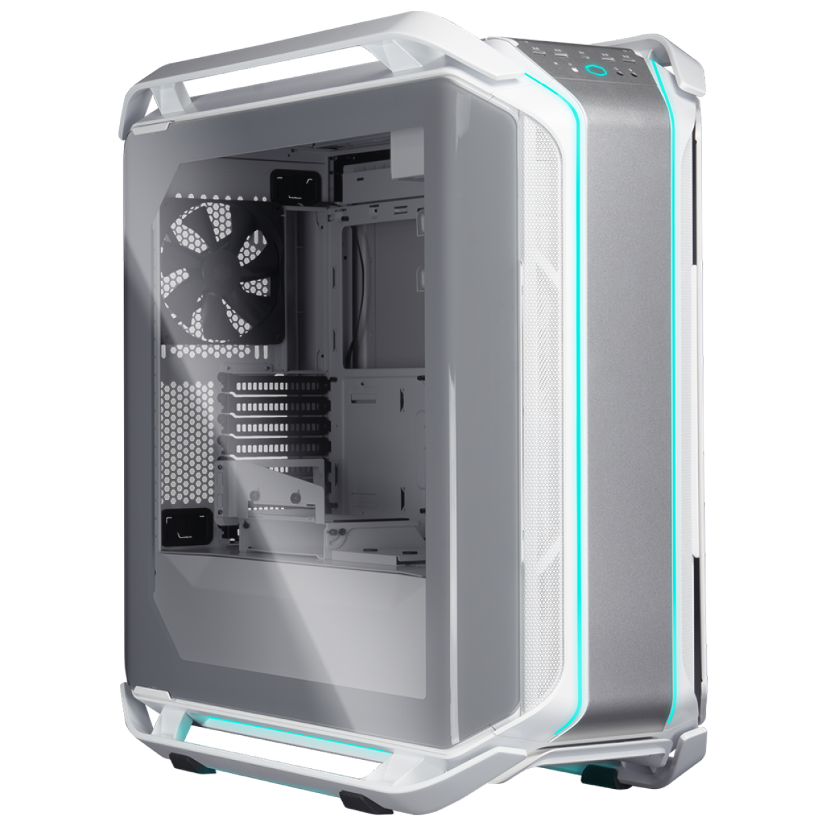Gabinete Gamer Cooler Master, Cosmos C700M RGB, Full Tower, Vidro Temperado, White, Sem Fonte, Com 4 Fans, MCC-C700M-WG5N-S00