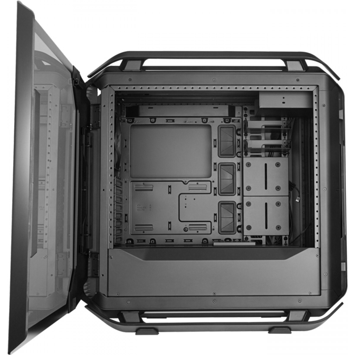 Gabinete Gamer Cooler Master Cosmos C700P Black Edition RGB, Full Tower, Vidro Temperado, Sem Fonte, Com 3 Fans,, MCC-C700P-KG5N-S00