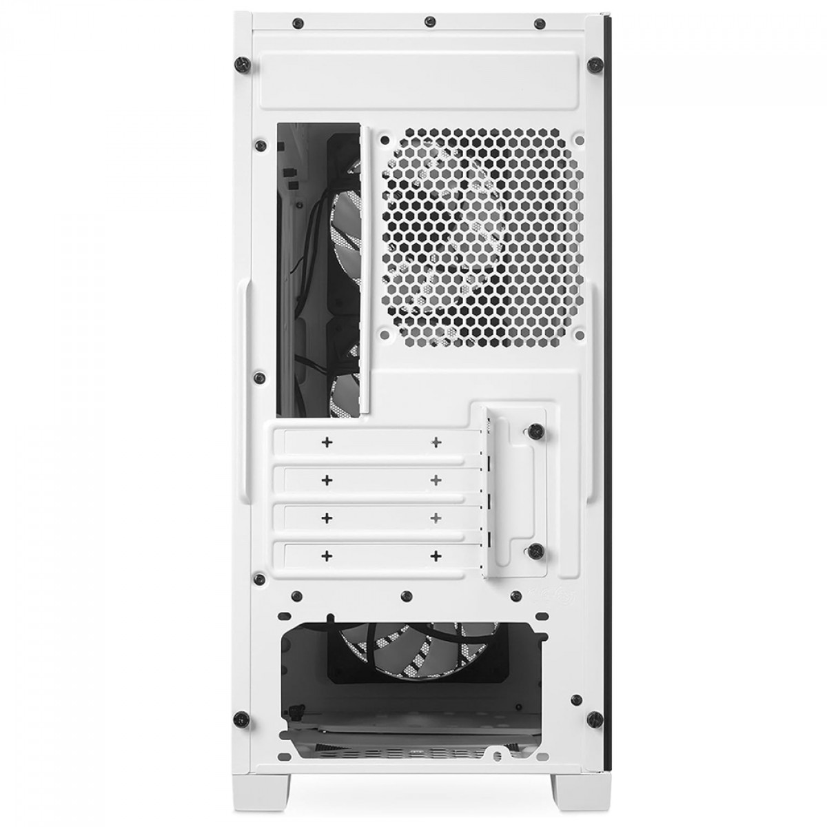 Gabinete Gamer Cooler Master Elite 301 Branco, ARGB, Vidro Temperado, Mid Tower, mATX, Com 3 Fans, E301-WGNN-S00