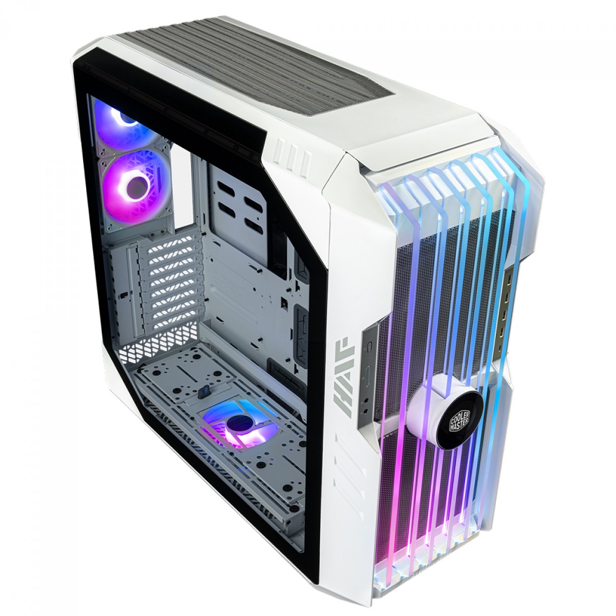 Gabinete Gamer Cooler Master HAF 700 EVO, Full Tower, Vidro Temperado, Sem Fonte, Com 5 Fans, Branco, H700E-WGNN-S00