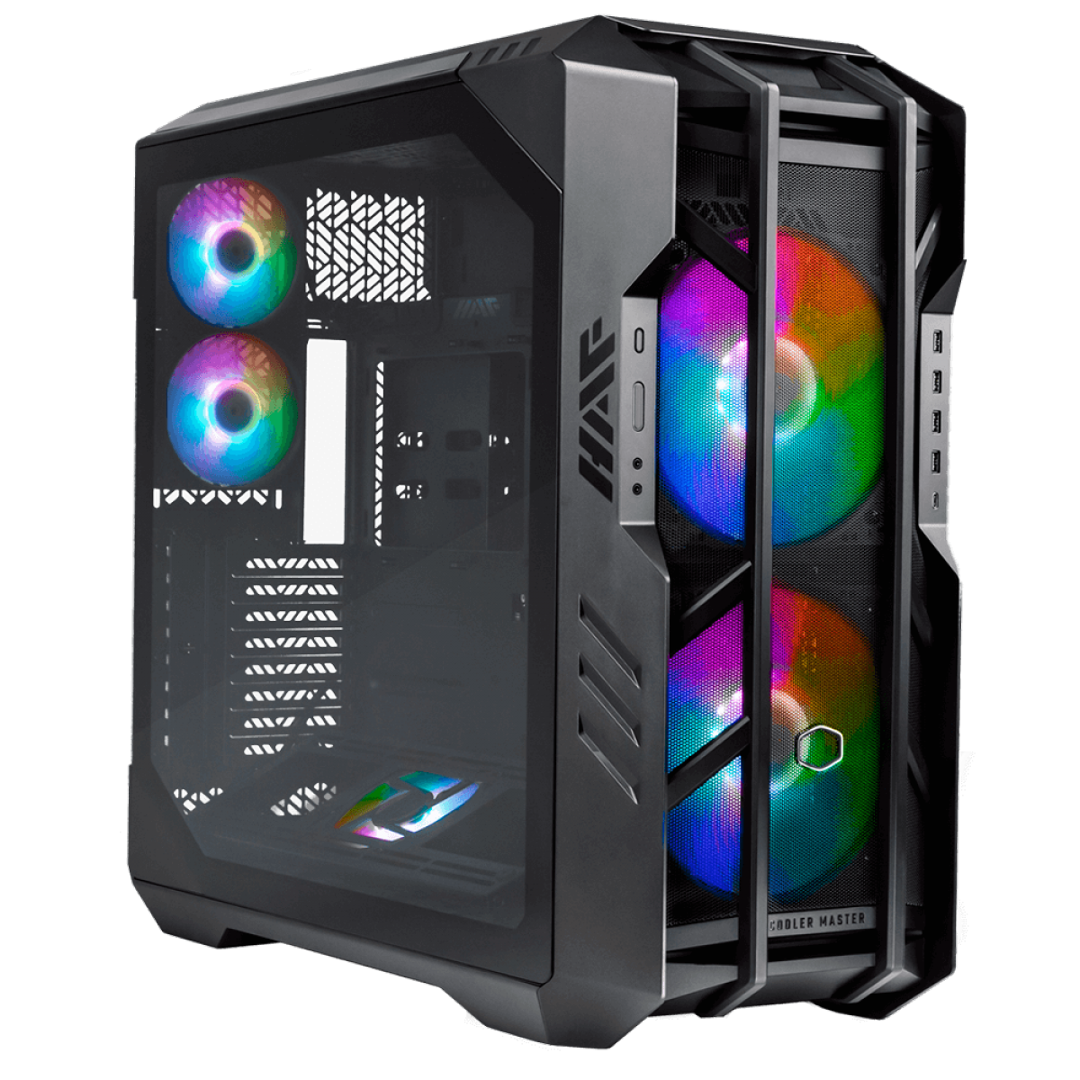 Gabinete Gamer Cooler Master HAF 700, Full Tower, Vidro Temperado, Sem Fonte, Com 4 Fans, Black, H700-IGNN-S00