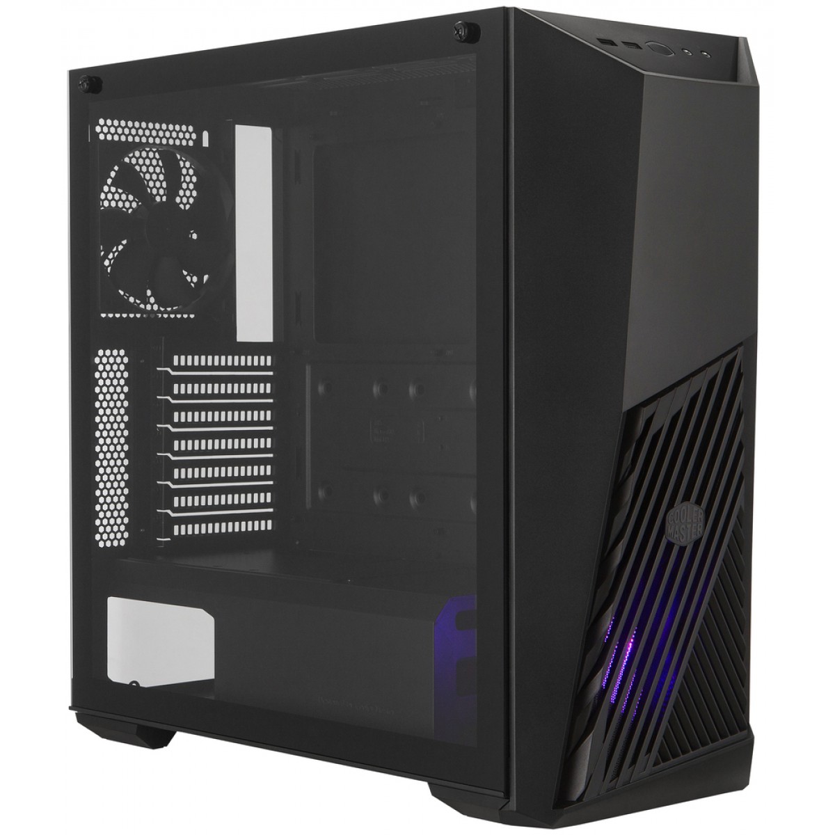 Gabinete Gamer Cooler Master K501L RGB, Mid Tower, Com 2 Fan, Black, Sem Fonte, MCB-K501L-KGNN-SR1