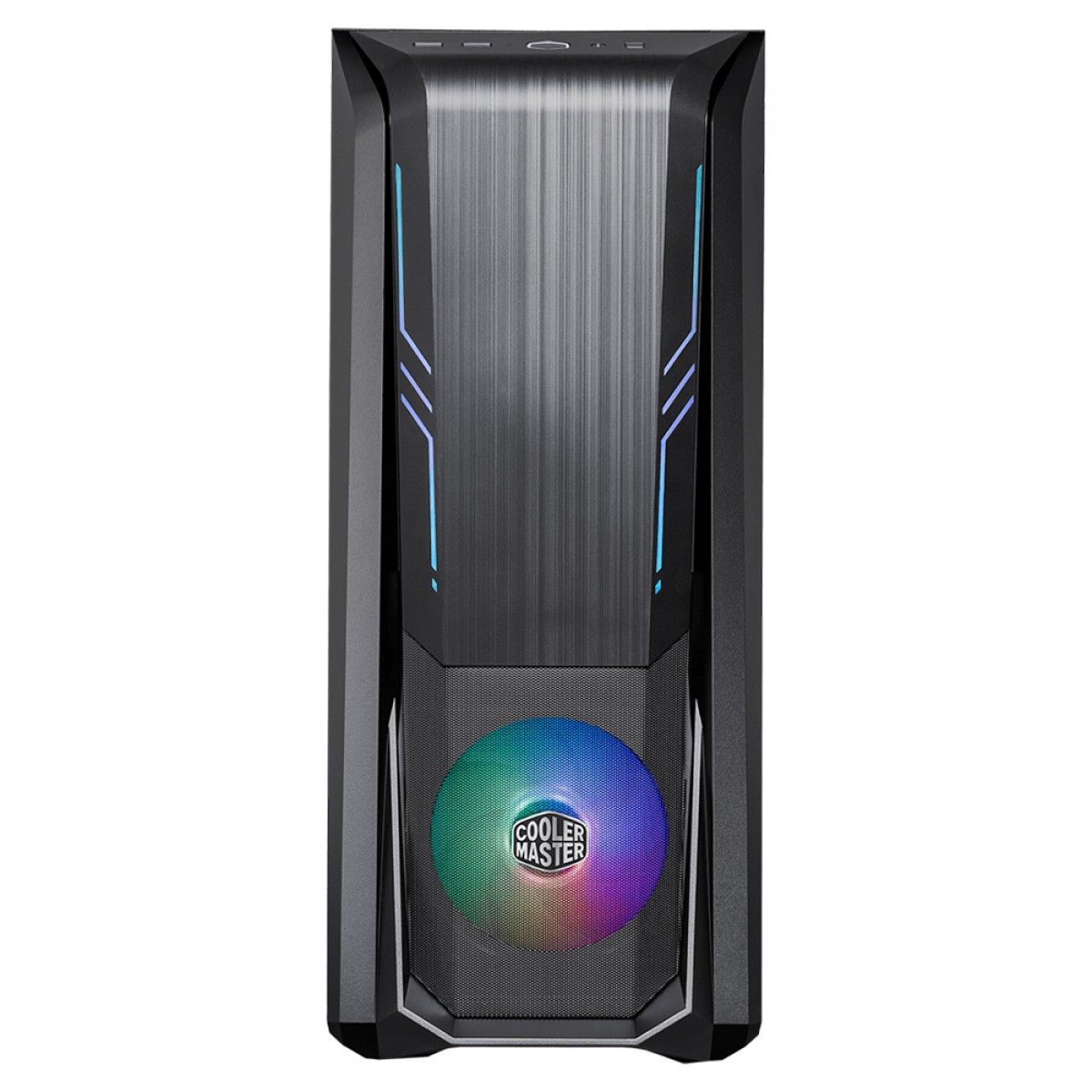 Gabinete Gamer Cooler Master MasterBox 500, Mid Tower, Vidro Temperado, Black, Sem Fonte, Com 2 Fans, MB500-KGNN-S00