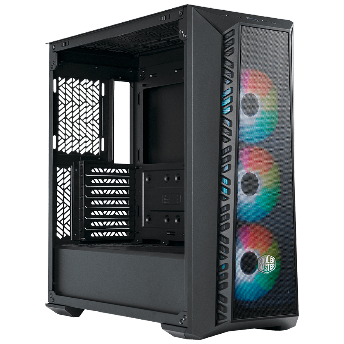 Gabinete Gamer Cooler Master Masterbox 520 Mesh, Mid Tower, Vidro Temperado, E-ATX, Black, Com 3 Fans MB520-KGNN-S00