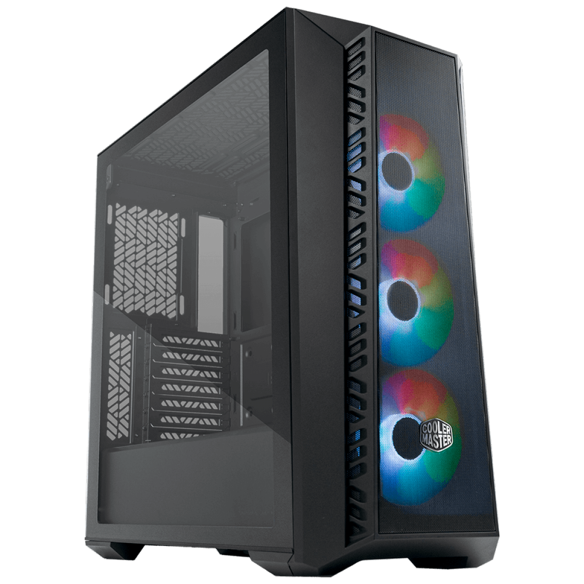 Gabinete Gamer Cooler Master Masterbox 520 Mesh, Mid Tower, Vidro Temperado, E-ATX, Black, Com 3 Fans MB520-KGNN-S00