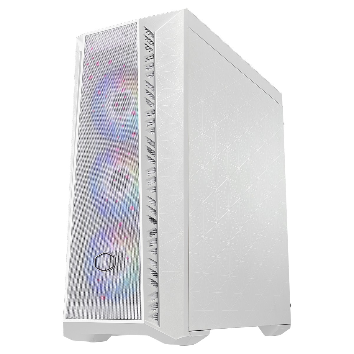 Gabinete Gamer Cooler Master Masterbox 520 Mesh Sakura Limited Edition, Mid Tower, Vidro Temperado, E-ATX, White, Com 3 Fans ARGB, MB520-WGNN-S02