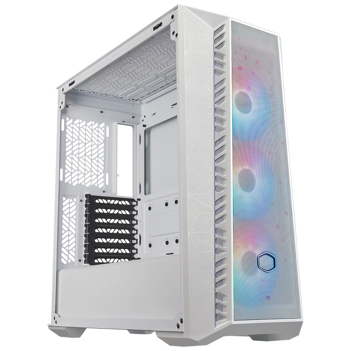 Gabinete Gamer Cooler Master Masterbox 520 Mesh Sakura Limited Edition, Mid Tower, Vidro Temperado, E-ATX, White, Com 3 Fans ARGB, MB520-WGNN-S02