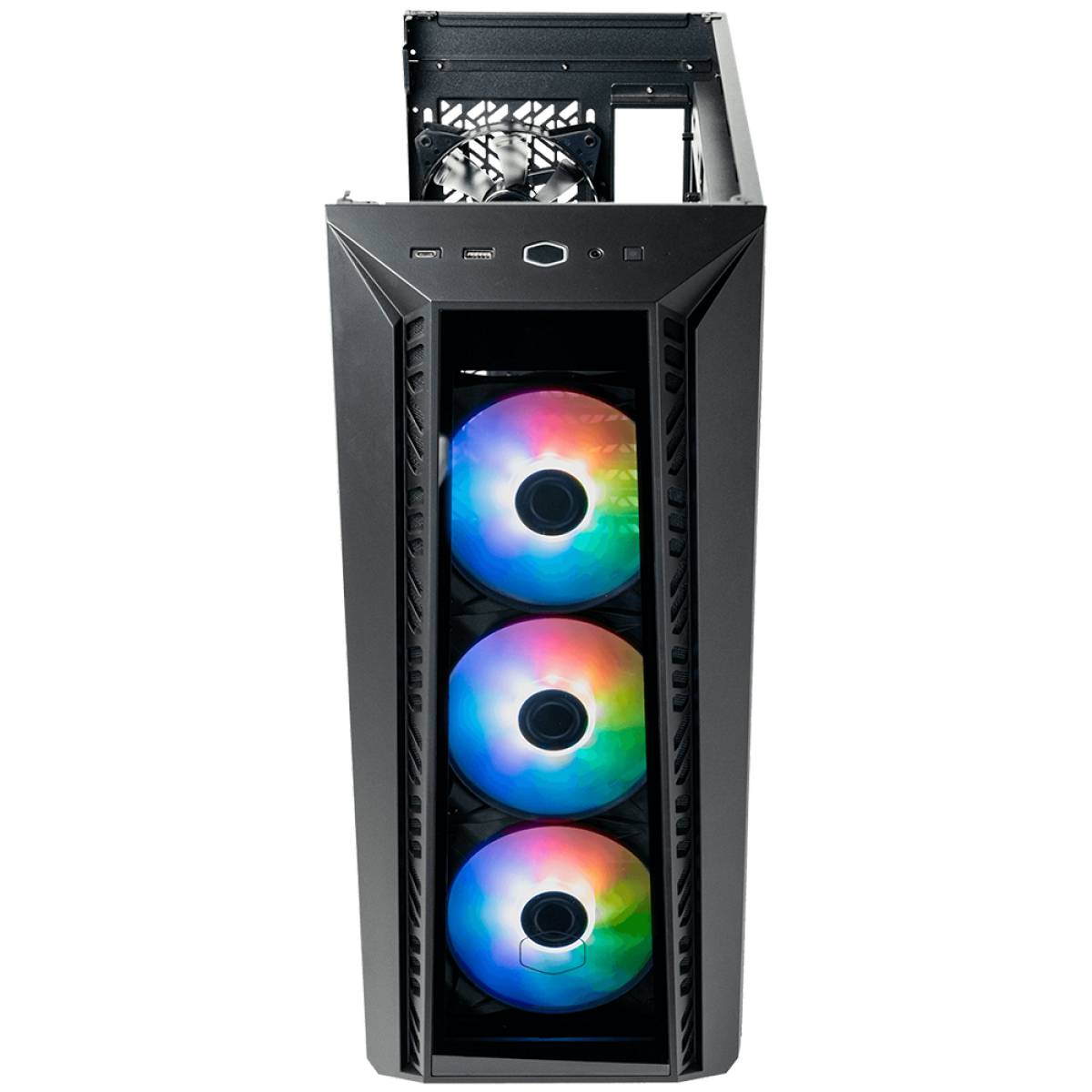 Gabinete Gamer Cooler Master Masterbox 520, Mid Tower, Vidro Temperado, ATX, Black, Com 4 Fans, ARGB, MB520-KGNN-S01