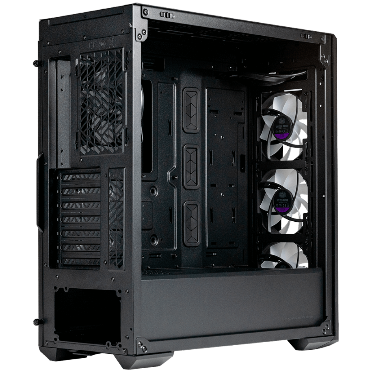 Gabinete Gamer Cooler Master Masterbox 520, Mid Tower, Vidro Temperado, ATX, Black, Com 4 Fans, ARGB, MB520-KGNN-S01